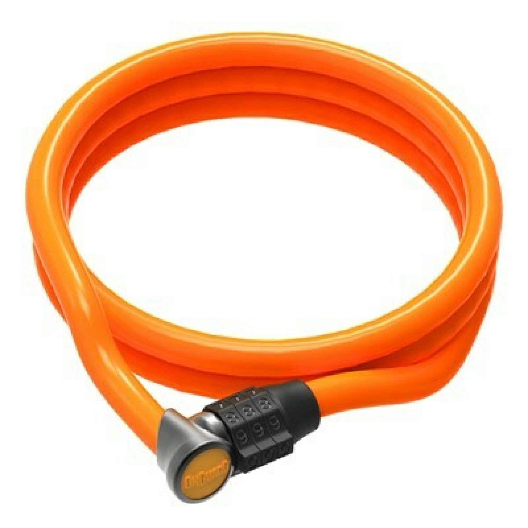 Cadeado de cabo Onguard Neon Light Combo 120 cm X 8 mm