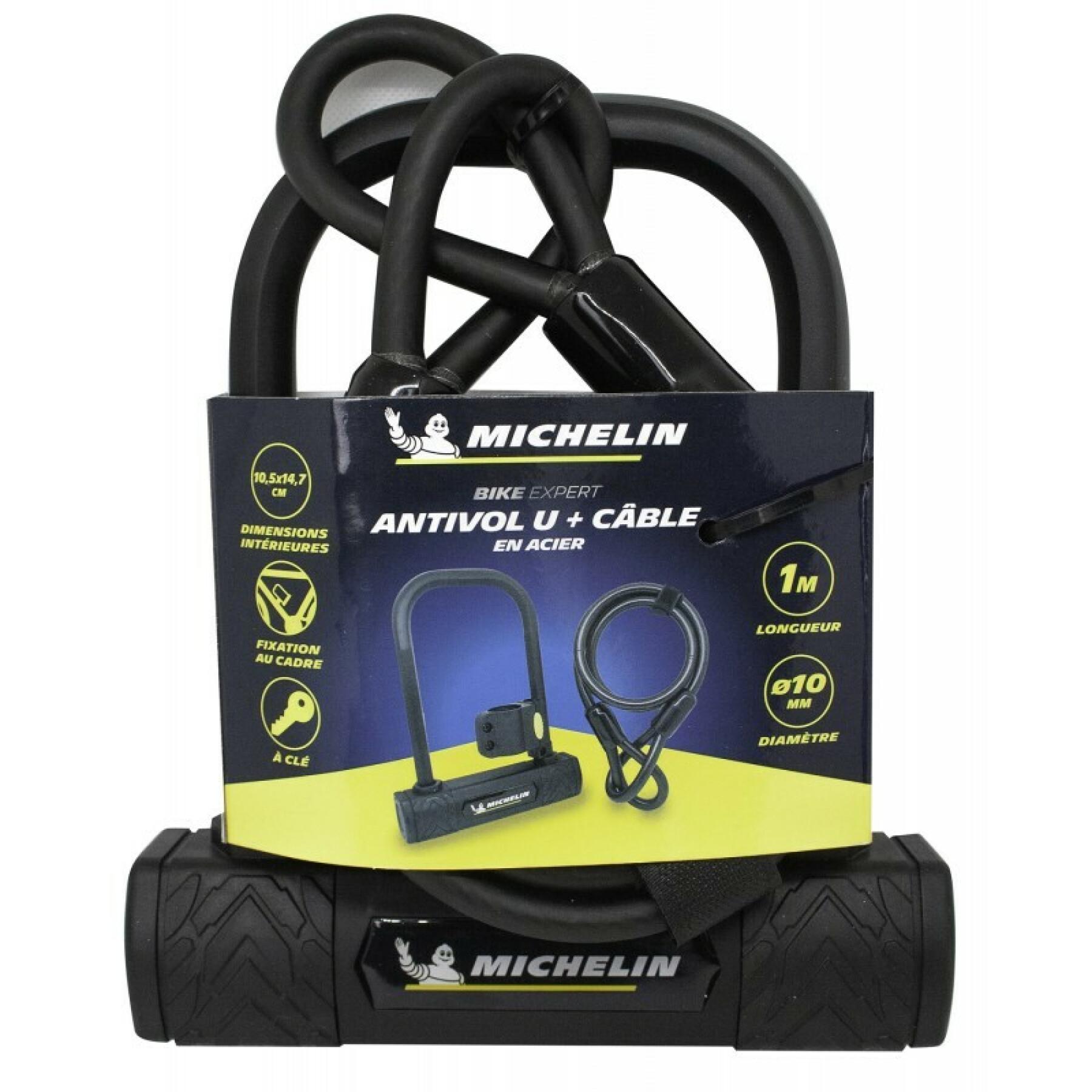 Dispositivo anti-roubo u 147 + cabo Michelin 1m