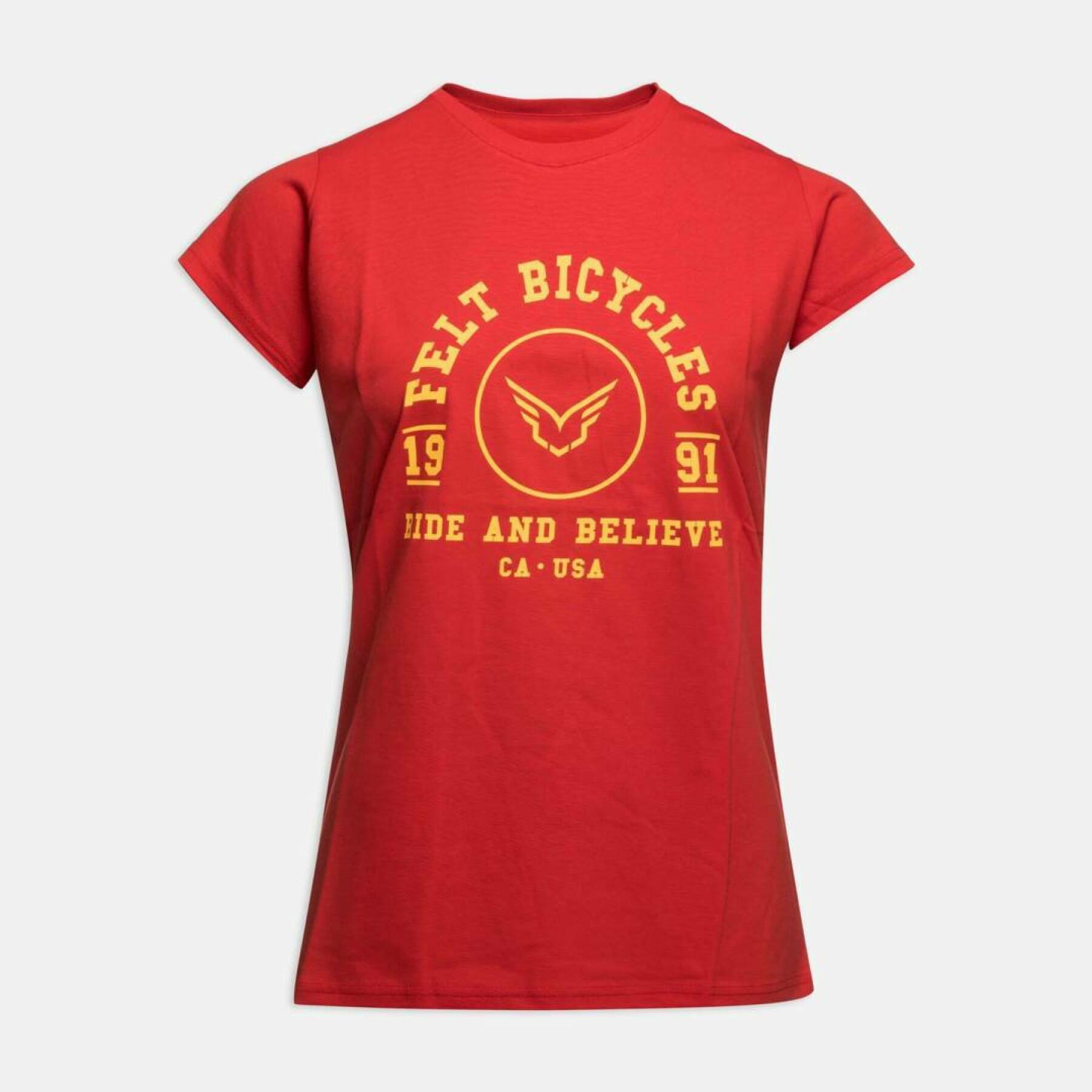 T-shirt de mulher Felt Ride&Believe