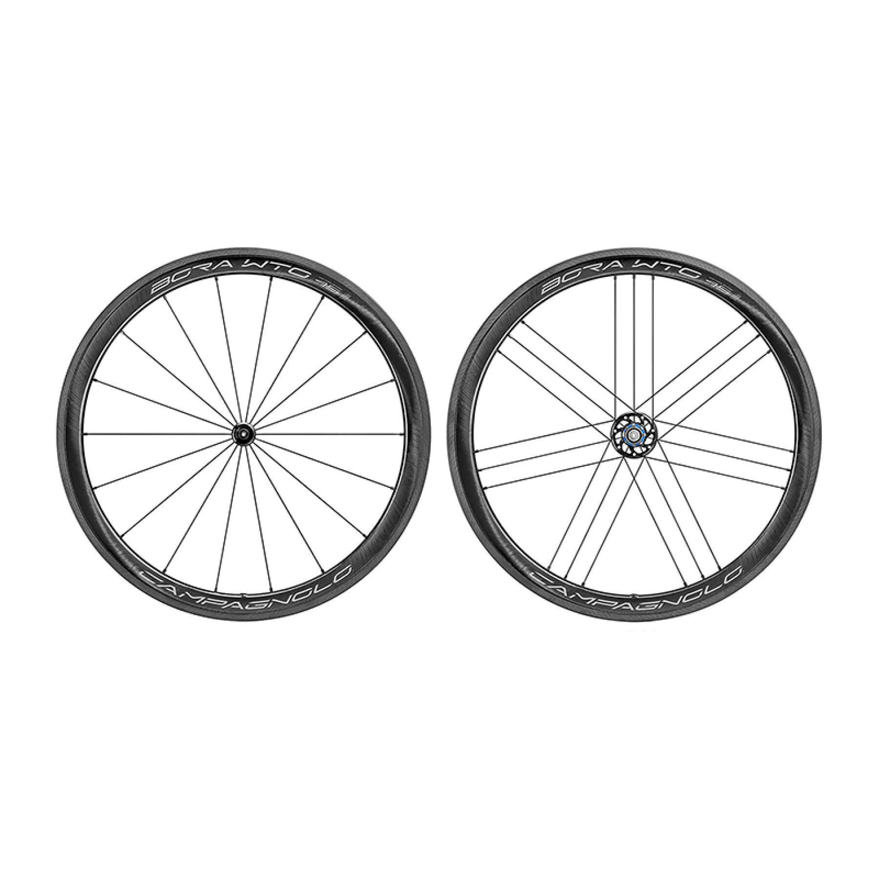 Conjunto de 2 rodas de bicicleta Campagnolo Bora Wto 45 2Wf Tubeless Shimano Hg11