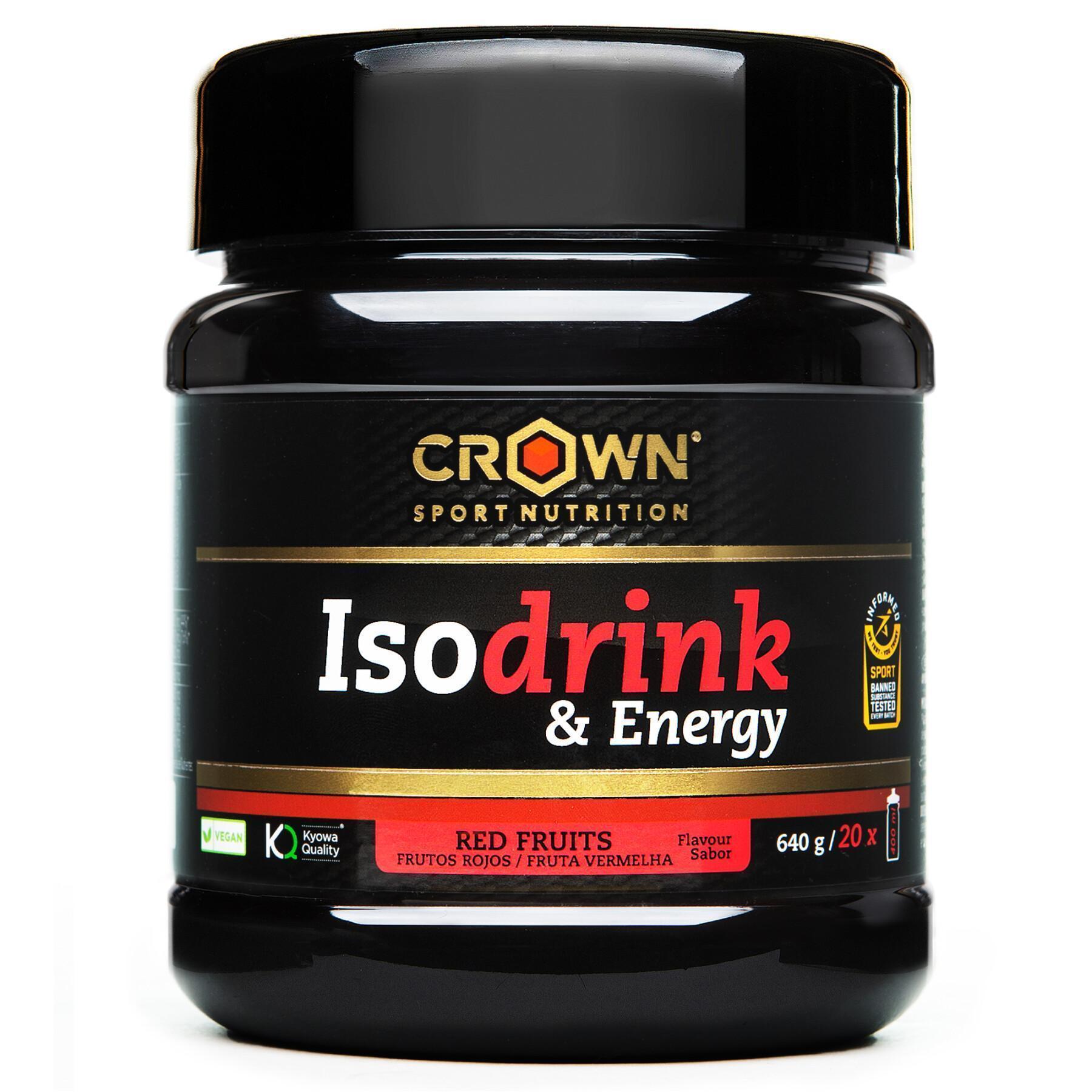Bebida energética Crown Sport Nutrition Isodrink & Energy informed sport - fruits rouges - 640 g