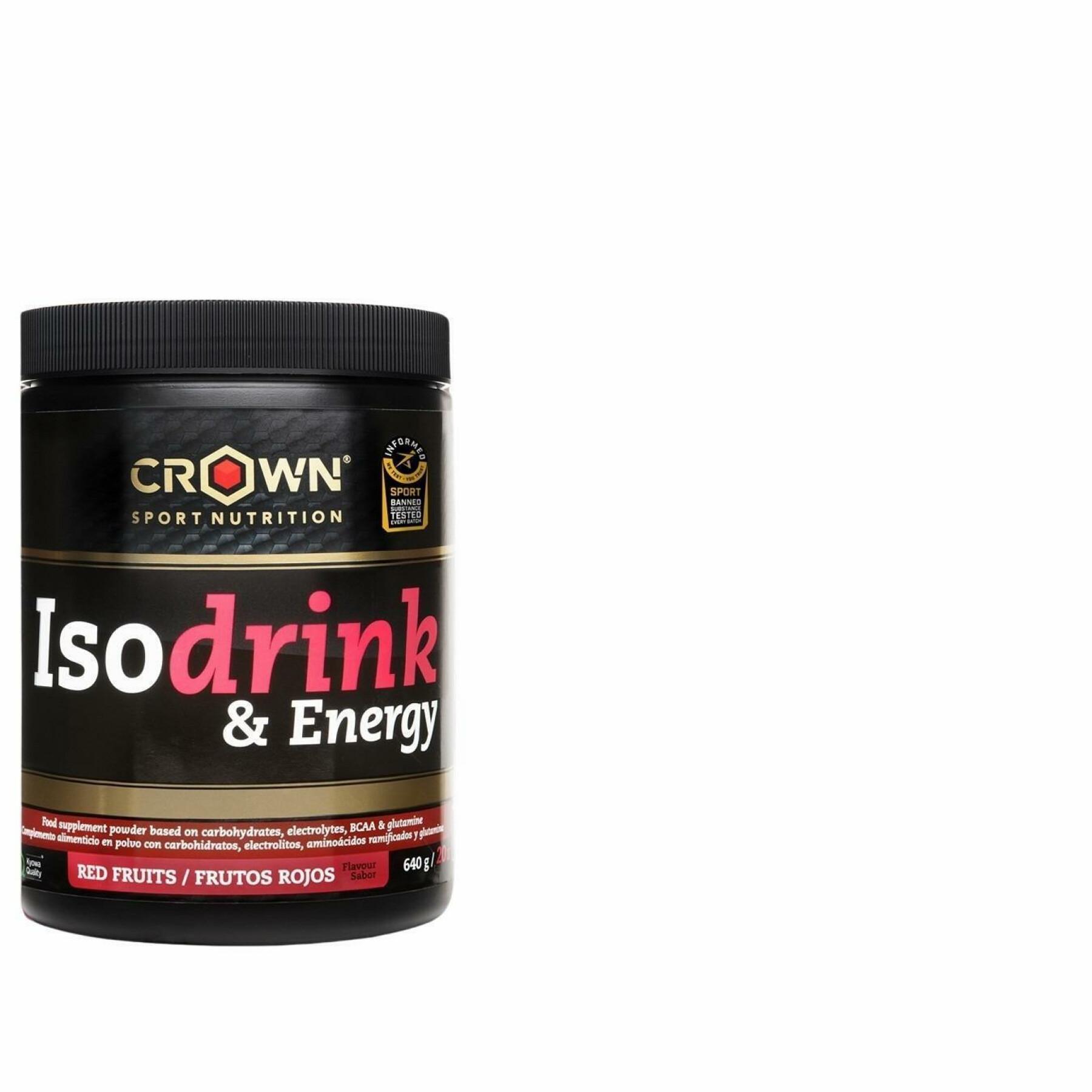 Bebida energética Crown Sport Nutrition Isodrink & Energy informed sport - fruits rouges - 640 g