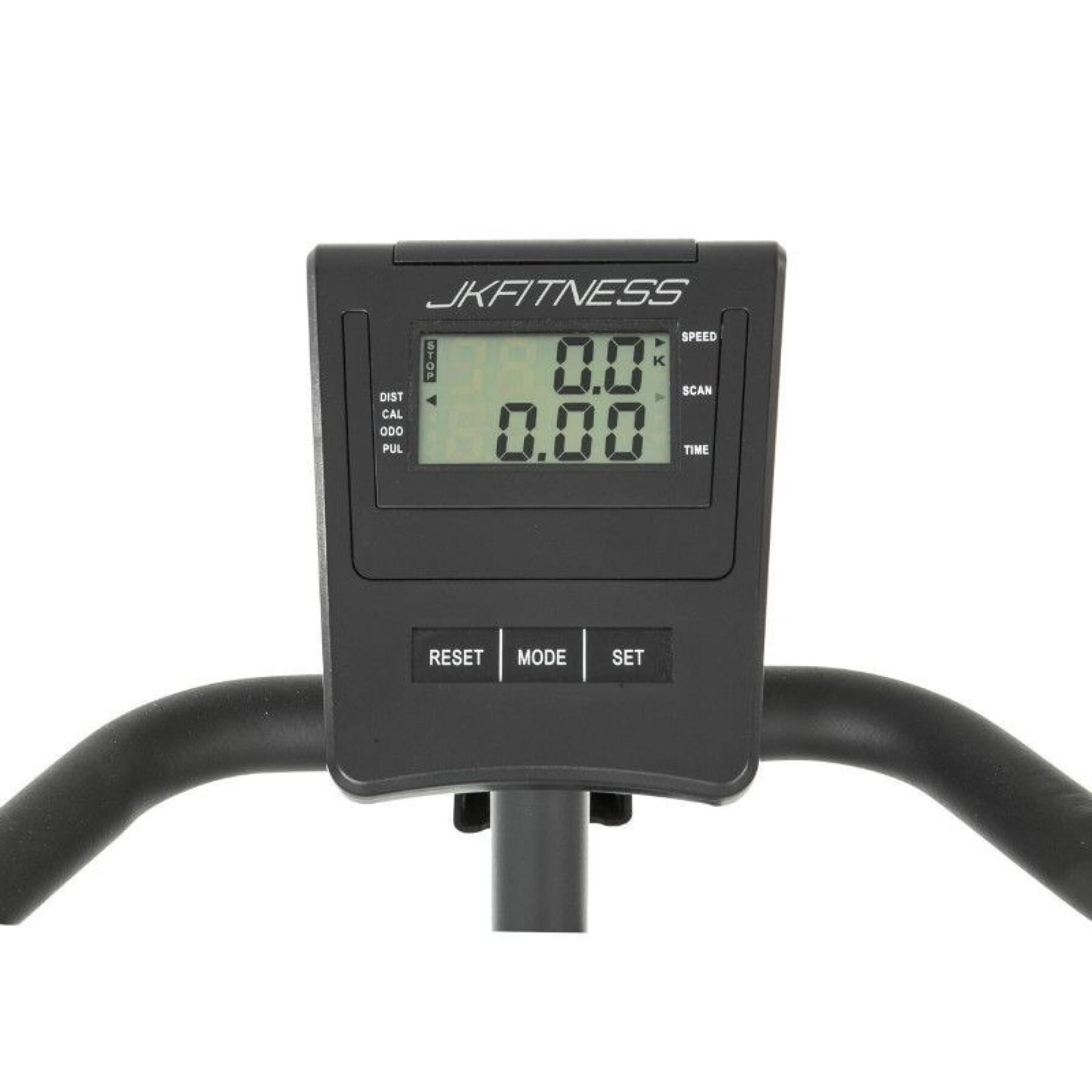 Home trainer fitness magnéticos com contador de calorias, velocidade, distância parcial e total Jk Fitness 207