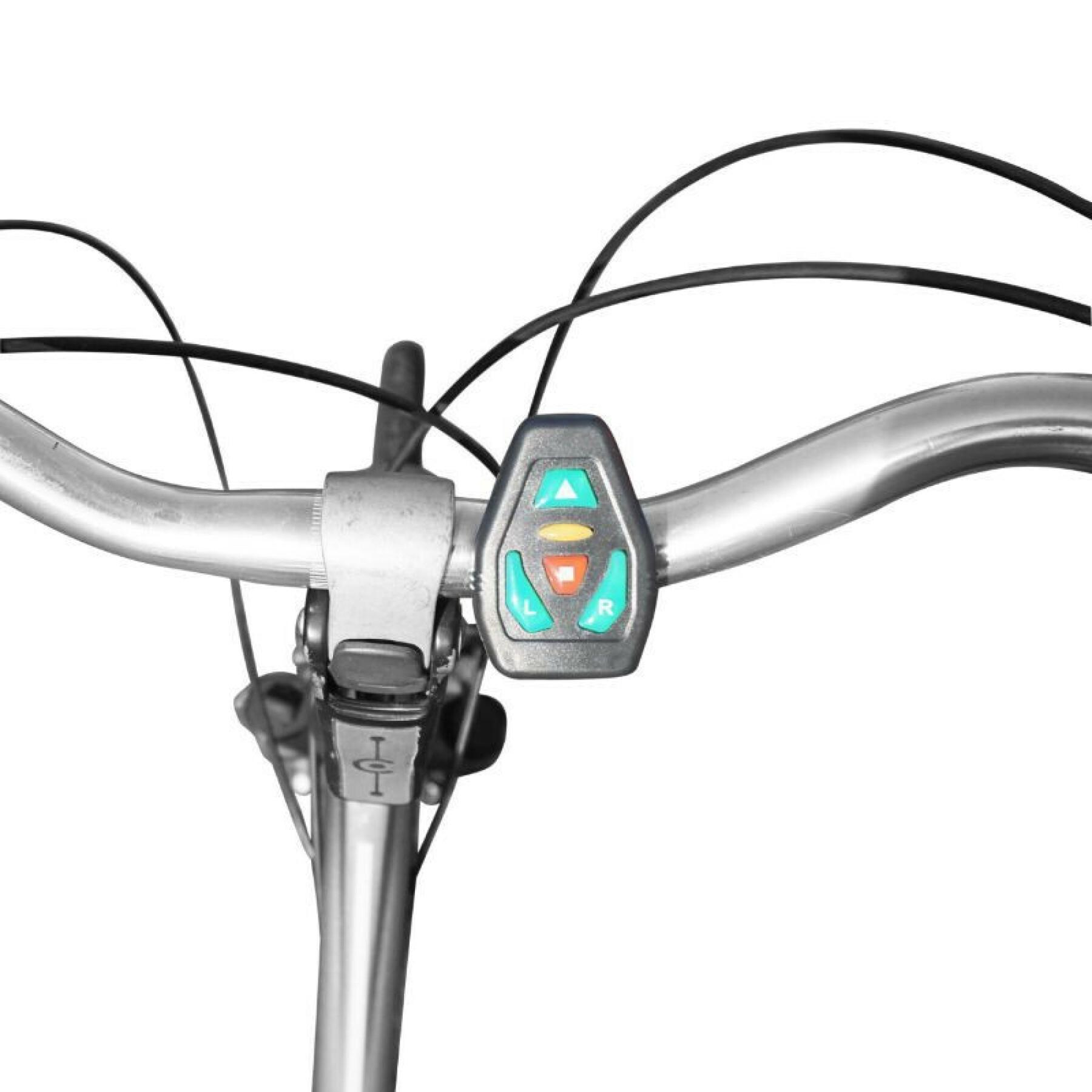 iluminação corporal com sinalização integrada de 48 leds - controlo remoto sem fios do guiador usb indicador de direcção recarregável (no colete) bicicleta - scooter P2R