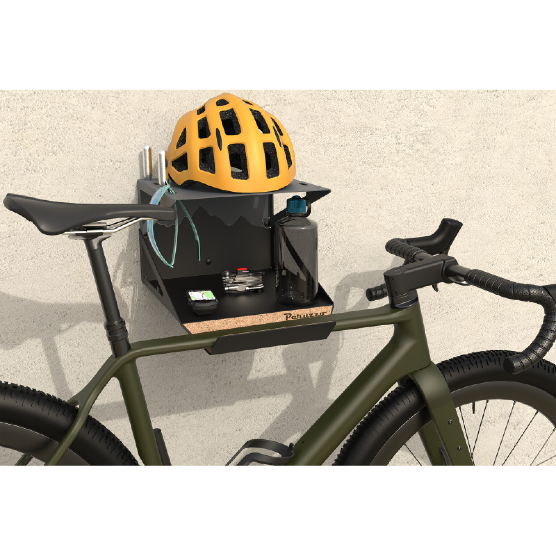 Suporte de parede para bicicletas Peruzzo Bike Kit Box