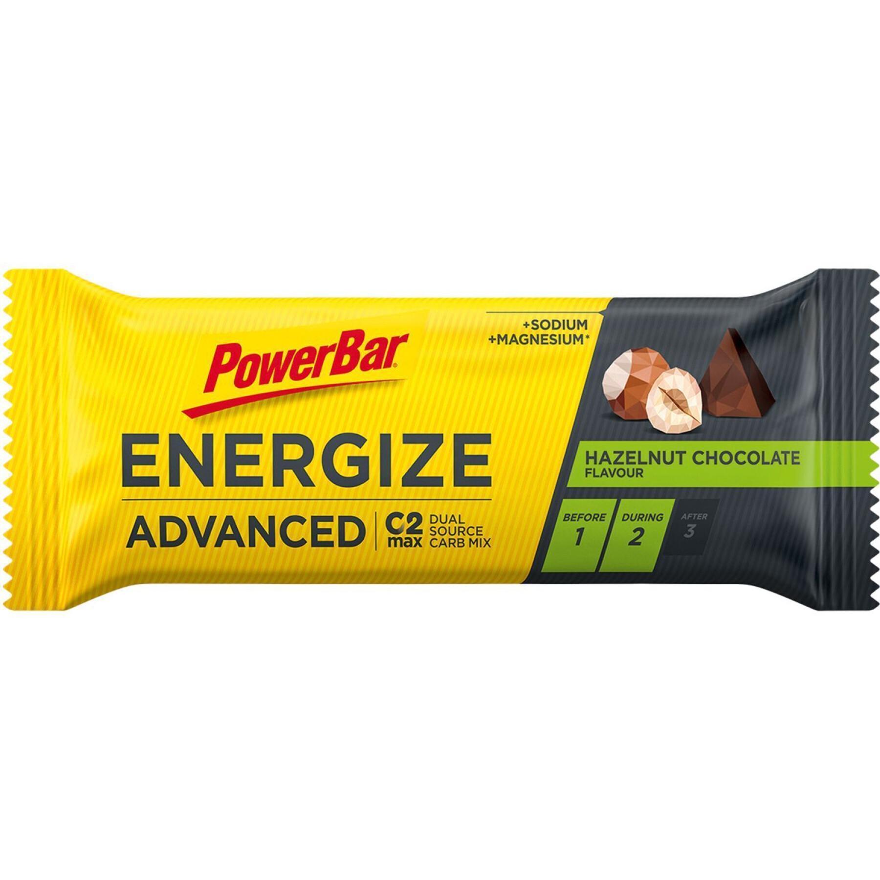 Embalagem de 15 barras nutricionais PowerBar Energize Advanced