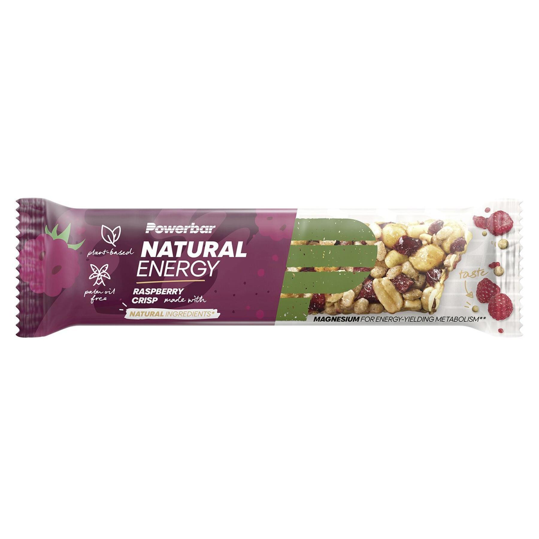 Embalagem de 18 barras nutricionais PowerBar Natural Energy Cereal