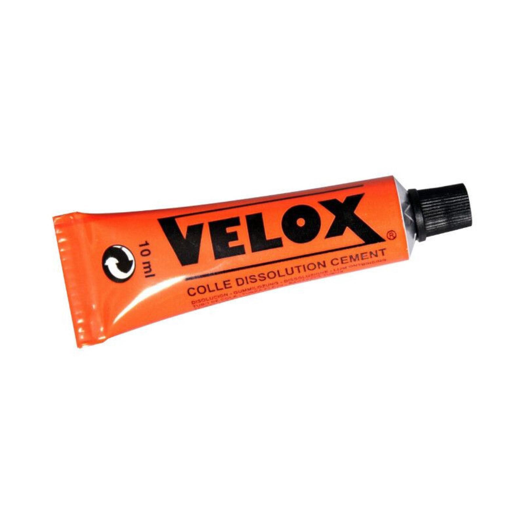 Caixa de 18 tubos de cola dissolvente Velox Rustine