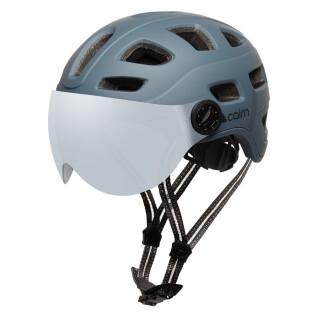 Capacete de bicicleta + visor LED + usb Cairn Quartz