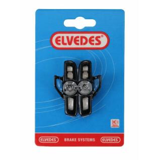 Par de pastilhas de travão mais suportes de pastilhas de travão em alumínio Elvedes Campag