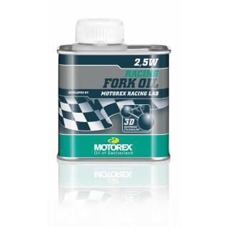 Garrafa de lata de óleo de garfo Motorex Racing 2,5W