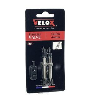 Conjunto de 2 válvulas de latão para pneus sem câmara de ar Velox Presta