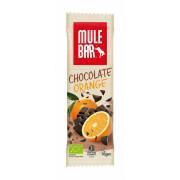 Pacote de 15 barras nutricionais de chocolate laranja Mulebar 40g