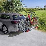 Porta-bicicletas de plataforma para 2 bicicletas rapide no engate P2R Eufab Crow Basic 50 kgs