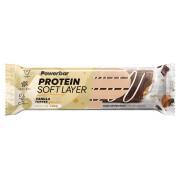 Embalagem de 12 barras nutricionais proteicas PowerBar Soft Layer